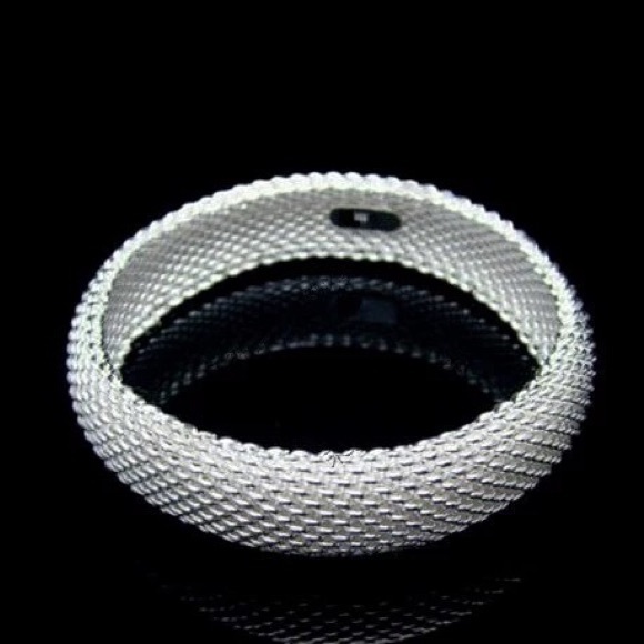 100% Sterling Silver Mesh Bracelet 925 - Picture 2 of 6